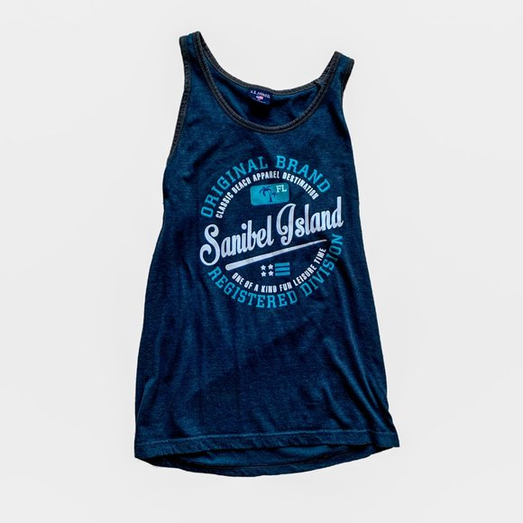 Trendy "U.S. Apparel" Navy Blue Tank Top, Mens, Medium - Picture 1 of 4